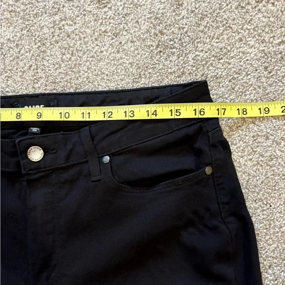 PAIGE Hoxton Ultra Skinny Classic Black Stretch Denim Women’s Jeans - Picture 6 of 7